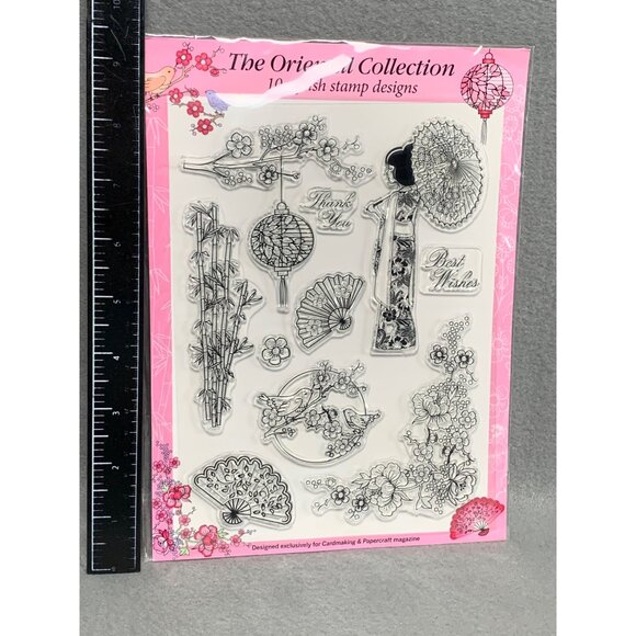 The Oriental Collection 10 Stylish Stamp Designs For Cardmaking & Papercraft - Picture 3 of 4